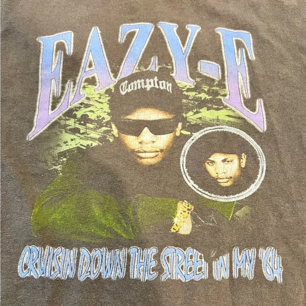Vintage Eazy-E Graphic Tee Youth XL Adult Small Cruisin Down the Street in My 64 - Picture 2 of 4